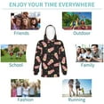 thumbnail image 5 of Lsque Popcorn Patten Youth Hoodie Sweatshirt Pullover with Kangaroo Pocket Boys and Girls Hoodie Warm Hoodie for Kids-Medium, 5 of 6