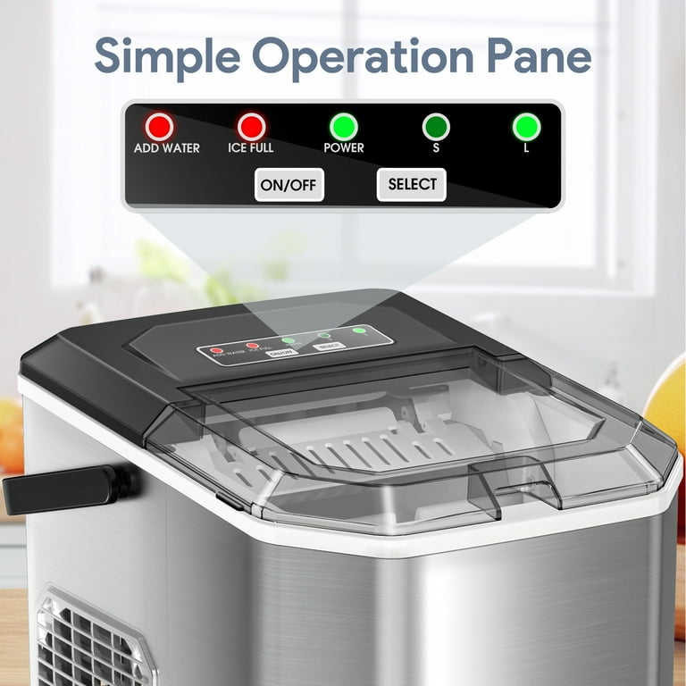 Produktbild von Ice Maker ICEPURE Eiswürfelmaschine Klein Portable Ice Cube Maker Maschine Delonghi Wasserfilter