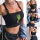 thumbnail image 1 of Women Tank Top Sexy Reflective Bralet Buckle Tube Top Vest Cami Buy 2 Save 10%, 1 of 5