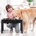 thumbnail image 2 of Cuencos Elevados Lapensa Acero Inoxidable Soporte Ajustable para Perros Medianos y Grandes, 2 of 7