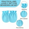 thumbnail image 2 of TELOLY 8 Pairs Baby Mittens,Cotton Mittens for Newborn Baby Boy,Newborn Mittens No Scratch,Blue, 2 of 5