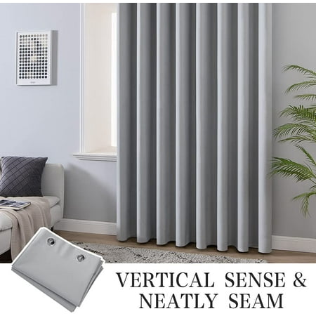 Htaiguo 100 Blackout Curtains Thermal Insulated Solid Grommet Ds Shades For Bedroom Living Room 2 Panels 52 X 90 Light Grey Canada Blackout Curtains Thermal Insulated, Light Grey Blackout Curtains Bedroom