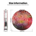 thumbnail image 3 of Uemuo Fireworks Print Compact Portable Pocket Makeup Mirror - Leather Cover, Elegant Travel Cosmetic Mirror for Purse, Pocket, and Handbag-Round Shape, 3 of 9