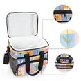 thumbnail image 6 of FORMRS Insulated Cooler Bag 24 Cans Capacity Soft Leakproof Lunch Box with Side Pockets, Blue Flowers, 6 of 7
