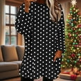 thumbnail image 2 of ZUKMRJPC Women's Christmas Flannel Sweatshirts Winter Warm Fleece Fashion Print Round Neck Long Pullover Soft Comfy Casual Tops with Pocket, 2 of 8