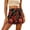 Blue, variant on Y-Sunset Women's Boho Mini Skirts Flower Shorts Tie Side Wrap Elastic Waist Summer Skorts Beach Vacation Outfits L&Blue