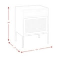 thumbnail image 3 of Picket House Furnishings Gemma Metal Nightstand with USB Port in Gray, 3 of 11
