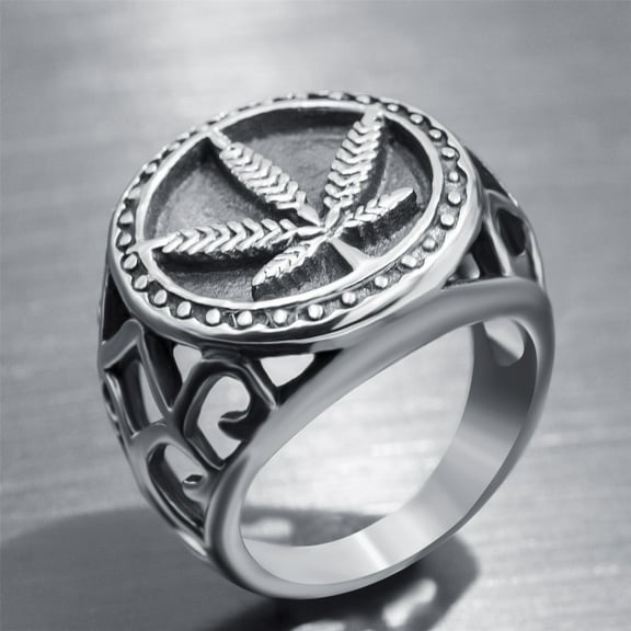 Men's Stainless Steel Europe and America Punk Personality Ring