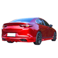 thumbnail image 3 of Ikon Motorsports Compatible with 19-20 Mazda 3 Sedan 4Dr Rear Bumper Lip Spoiler Matte Black - PP Polypropylene, 3 of 3