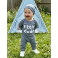 thumbnail image 6 of Miaouyo Baby Boys 2 Piece Outfit Adorable Letter Embroidery Long Sleeve Round Neck Jumpsuit and Hat Set, 6 of 8