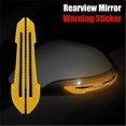 2Pcs Reflective Car Stickers Rearview Stickers Collision Strips