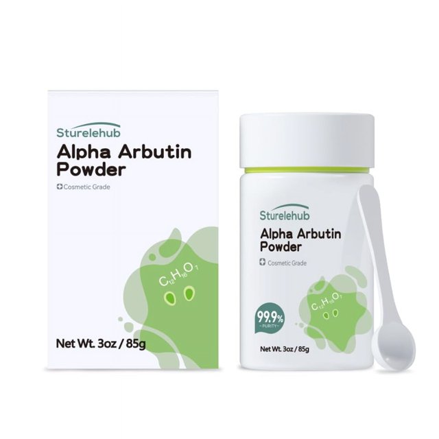 Sturelehub Alpha Arbutina en polvo 3OZ / 85g 99,9% de pureza polvo de alfa arbutina de grado cosmético para cosméticos caseros