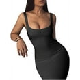 thumbnail image 2 of PENGXIANG Sexy Femmes Bandage Bodycon Sans Manches Partie Cocktail Club Mini Robe, 2 of 6