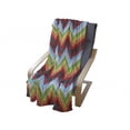 thumbnail image 3 of Chevron Soft Flannel Fleece Throw Blanket, Vibrant Colorful Zigzag Lines with Sharp Pointy Ends Simple Trend Polygon Print, Cozy Plush for Indoor and Outdoor Use, 70" x 90", Multicolor, by Ambesonne, 3 of 5
