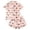 Beige, variant on Women’s Halloween Printed Pajama Set – American Style Notch Collar Short Sleeve Shirt & Shorts Loungewear
