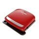 George Foreman Grille à Plaque Amovible à 4 Services et Presse à Panini, Rouge, GRP360R – image 1 sur 5