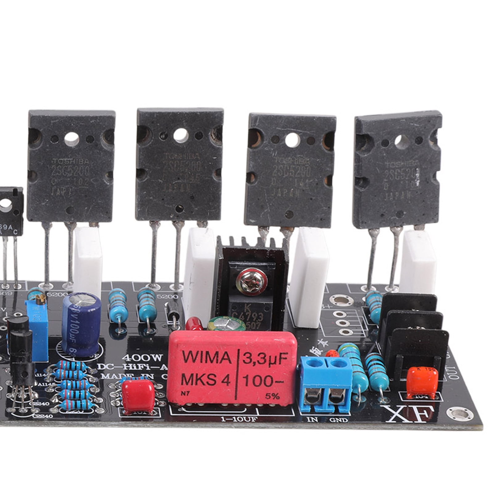 Monos Blocking 400W Sound Power Amplifier Double Differential Noise Circuit Drive 15 Inch Speakers for Studio Use