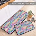 thumbnail image 5 of 2-Piece Kitchen Mat Set Non Slip Washable Floor Mats Decorative Rugs for Kitchen Sink Laundry Colorful Lotus Pattern, 5 of 7
