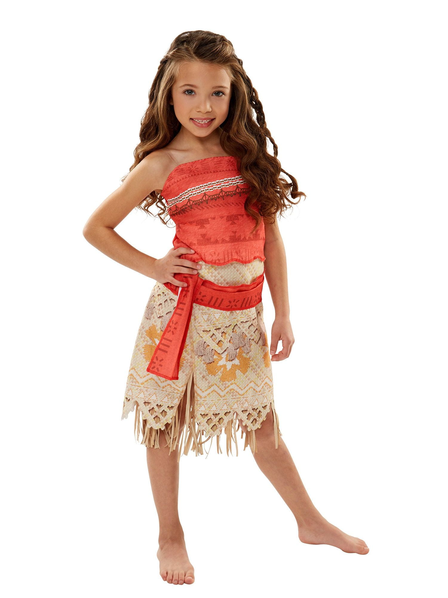 NEW Girls Costume Disney Moana Dress Up Adventure Jakks 4-6X Halloween Outfit 