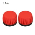 thumbnail image 3 of Uxcell 3.54-4.33 Inch Earphones Flexible Fabric Covers, Red Washable Headphone Covers, 2 Pairs, 3 of 5