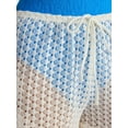 thumbnail image 4 of No Boundaries Crochet Drawstring Shorts Swim Coverup, Women’s, 4 of 4