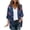 Dark Blue, variant on Womens Red White Blue Cardigan 3/4 Length Sleeve Open Front 4Th of July Outfits Lightweight American Flag Tops