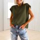 thumbnail image 4 of Suéteres de otoño para mujer Color sólido Básico Casual Ajuste holgado Traje de vacaciones de talla grande, 4 of 9