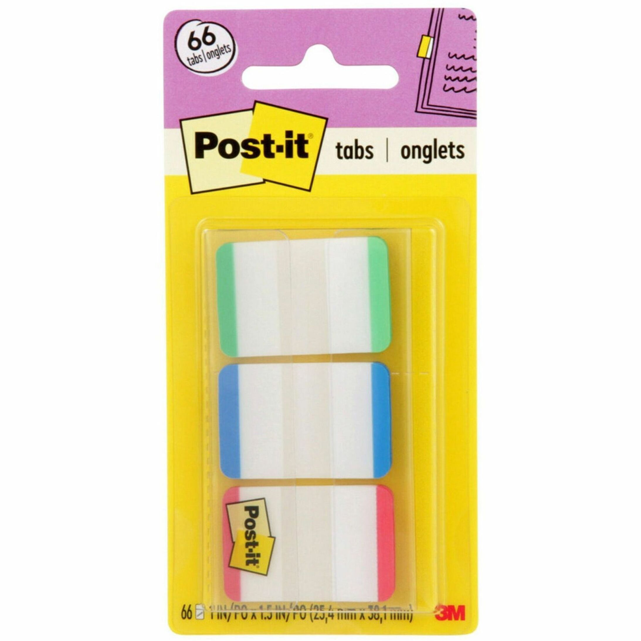 Post-it®, MMM686LGBR, Durable Tabs, 66 / Pack
