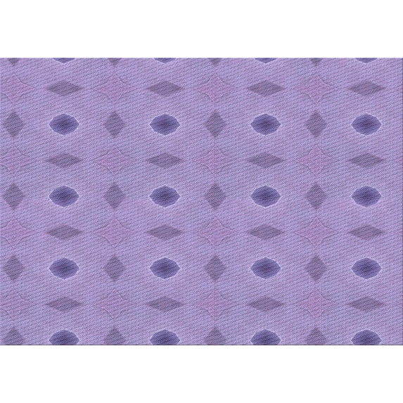 Ahgly Company Machine Washable Indoor Rectangle Transitional Medium Purple Area Rugs, 2' x 4'