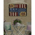 thumbnail image 3 of 4th of July Outdoor TV Cover 52 to 55 Inch Weatherproof, Independence Day Sunflower Blue Red 600D Oxford TV Covers with Waterproof Zipper, Outside Flat TV Screen Protector Size 52"W x 19"H x 4.5"D, 3 of 7