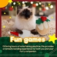 thumbnail image 7 of All For Paws Happy Holiday 2 pack Plush Cat Toy with Catnip, Christmas Mistletoe & Santa Mouse, 7 of 7
