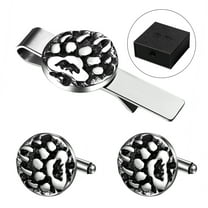 OIDEA Mens Viking Bear Claw Cufflinks and Tie Clip Set Tuxedo Shirt Accessories for Business Weddings Christmas Birthday