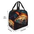 thumbnail image 2 of Yiaed Underwater Treasure Chest Print Insulated Lunch Bag Reusable Cute Tote Lunch Box, Leakproof Cooler Lunch Bags for Work Office Travel School Picnic, 2 of 5