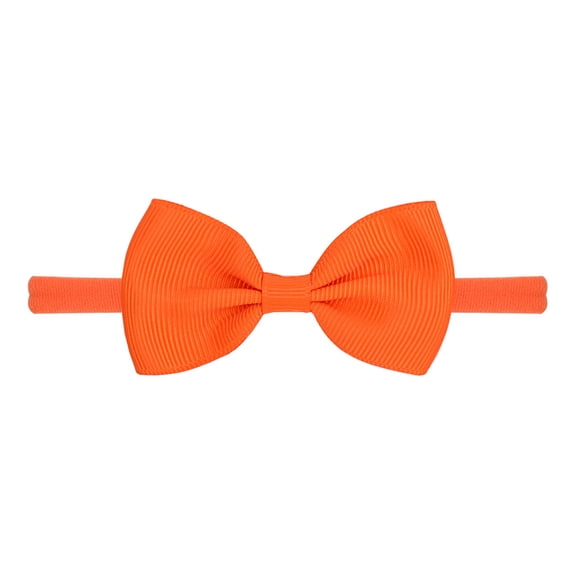 Gyujnb Ribbed Bow Baby Headband Soft Stretch No Non Marking Hair Accessory for Toddler Girls