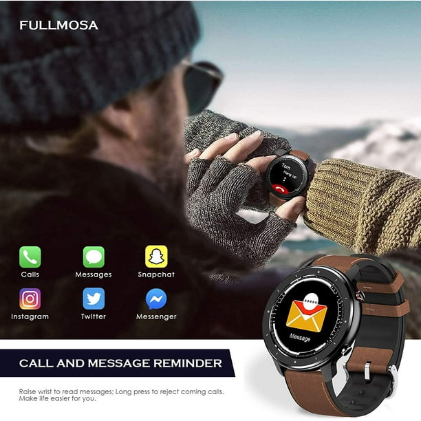 Fullmosa Smart Watch for Android iOS Fitness Tracker with Heart