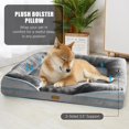 thumbnail image 4 of Cama ortopédica para perro Spotted Play, espuma, grande, gris, 4 of 7