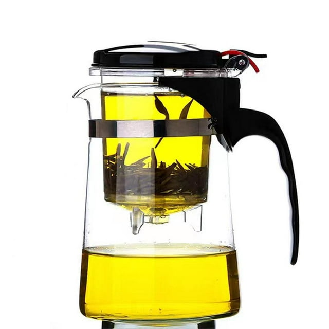 Clear Glass Teapot Tea Leaf Herbal Tea Pot Safe Clear 500/750/1000m✨/ R1J1 N9Z8