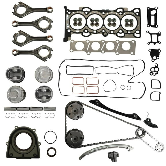 204PT 2.0T Engine Rebuild Kit Piston Timing Chain Kit VVT For Land Rover Discovery Jaguar XE XF XJ 2011-2019