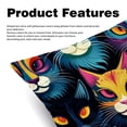 thumbnail image 2 of Cat Luxurious Velvet Bed Pillow Inserts with Unique Patterns - Set of 2, 16x16, 18x18, 20x20 Inches - Ideal for Throw Pillow Covers and Home Decor, 2 of 6
