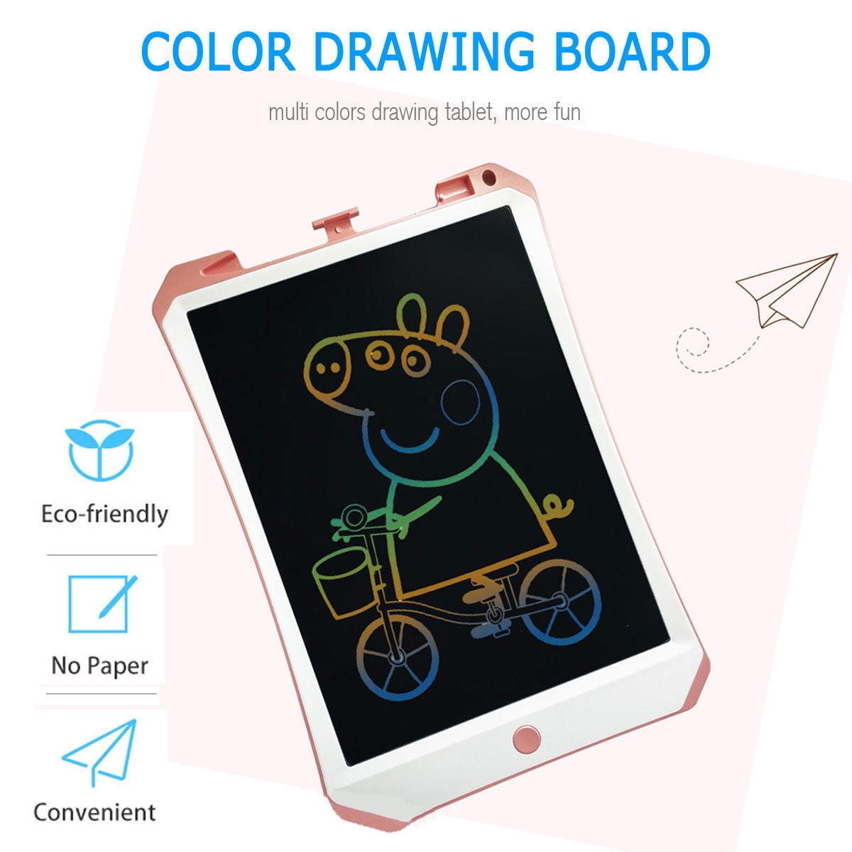 Color : Blue, Size : 8.5 inches Zxcvlina-OFC Colorful LCD Electronic Writing Tablet Handwriting Paper Drawing Tablet at Home and Outdoor Toddler Learning Toys