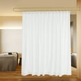 thumbnail image 4 of White Partition Curtain with U-Shape Tube Privacy Partition Curtain Room Divider, 4 of 14