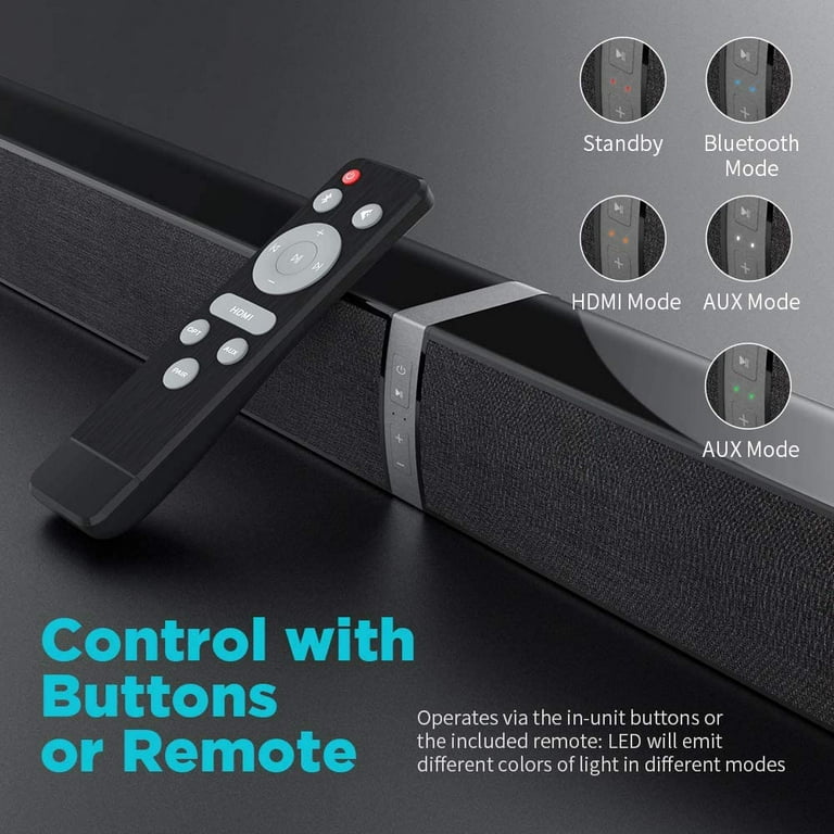 Barre de son MEIDONG - 50W - Bluetooth - Son surround dynamique à 360° -  HDMI/Fibre/RCA - Cdiscount TV Son Photo