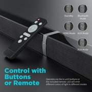 Bluetooth Sound bar for TV, 50W Sound Bar with 4 Drivers and Remote Control, Home Audio TV Speakers Sound Bar with Arc/Optical/AUX Connect