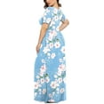 thumbnail image 4 of WUJINXIA Women's Summer Plus Size 2X to 6X Maxi Loose Dress with Pockets, 4 of 7