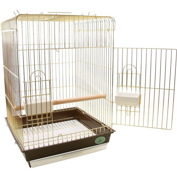 King's Cages Brass Playpen Bird Cage