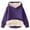 01 Purple, variant on Hicidod Girls Hoodies Long Sleeve Fleece Lined Kids Pullover Tops Winter Warm Fashion Solid Casual Hooded Boys Sweatshirt