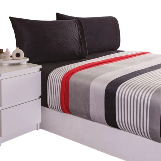 Juego Sábana Invernal Brussn King Size Poliéster Concord