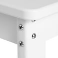 thumbnail image 4 of WestinTrends Tiny Terraces Outdoor HDPE Kids Modern Plastic Toddler Dining Chairs (Set of Two), White, 4 of 15