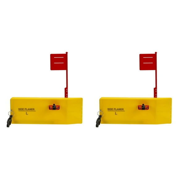 2 x Boat Fishing Side Planer-Yellow&Red