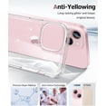 thumbnail image 3 of for iPhone 15 Case, [5 in 1] with 2X Screen Protector + 2X Camera Lens Protector, [Not Yellowing] Clear Glitter Phone Case, Protective Shockproof Women Girls Cover for 6.1 Inch - Sparkle Clear, 3 of 12